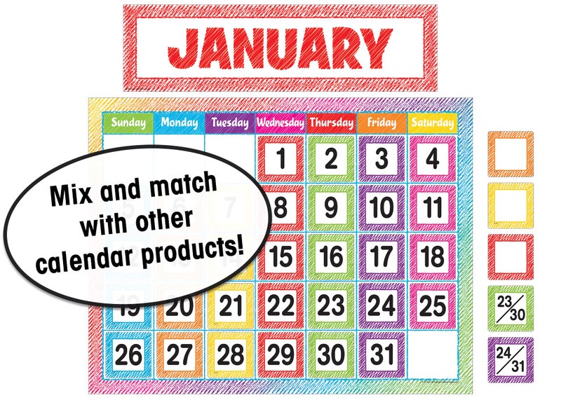 Teacher Created Resources Scribble Monthly Headliners (TCR3425) - Image 3